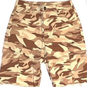High-Waisted Camo Shorts